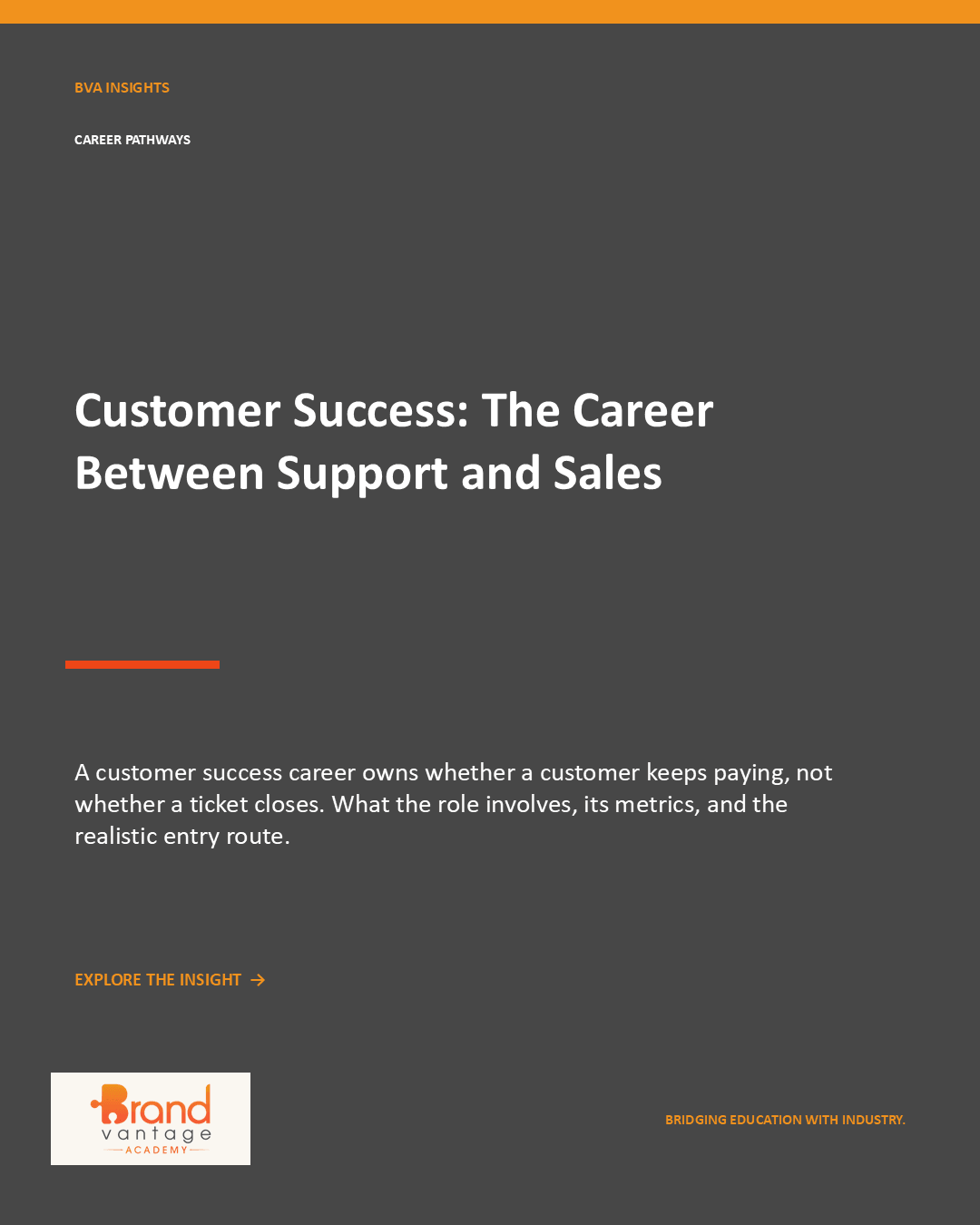 Customer Success: The Career Between Support and Sales