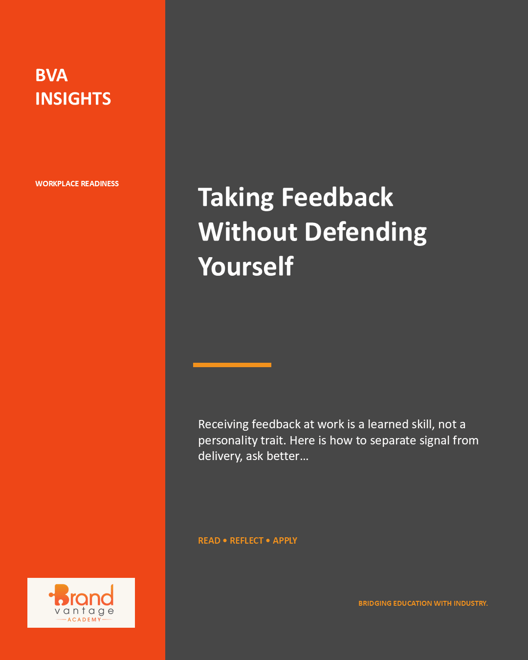 Taking Feedback Without Defending Yourself
