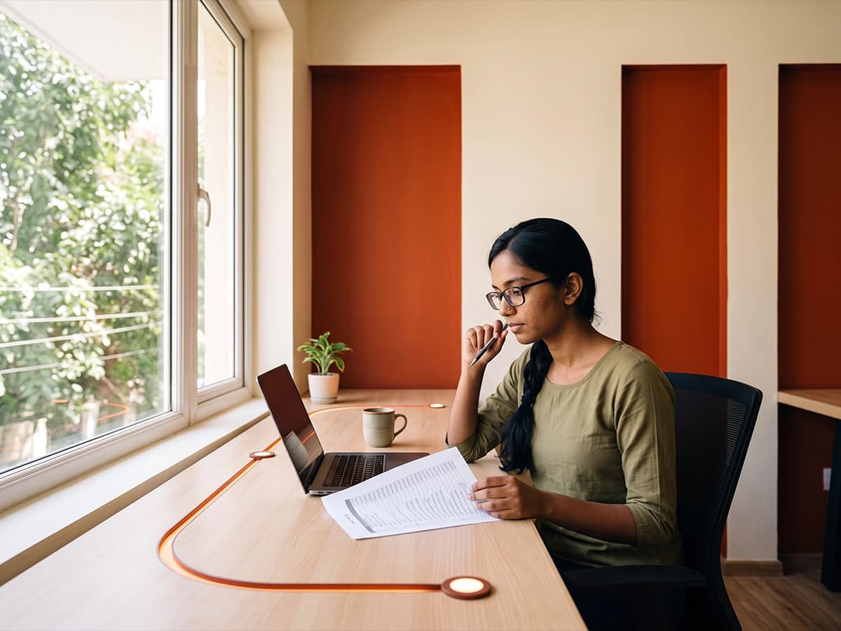A student preparing with the toolkit