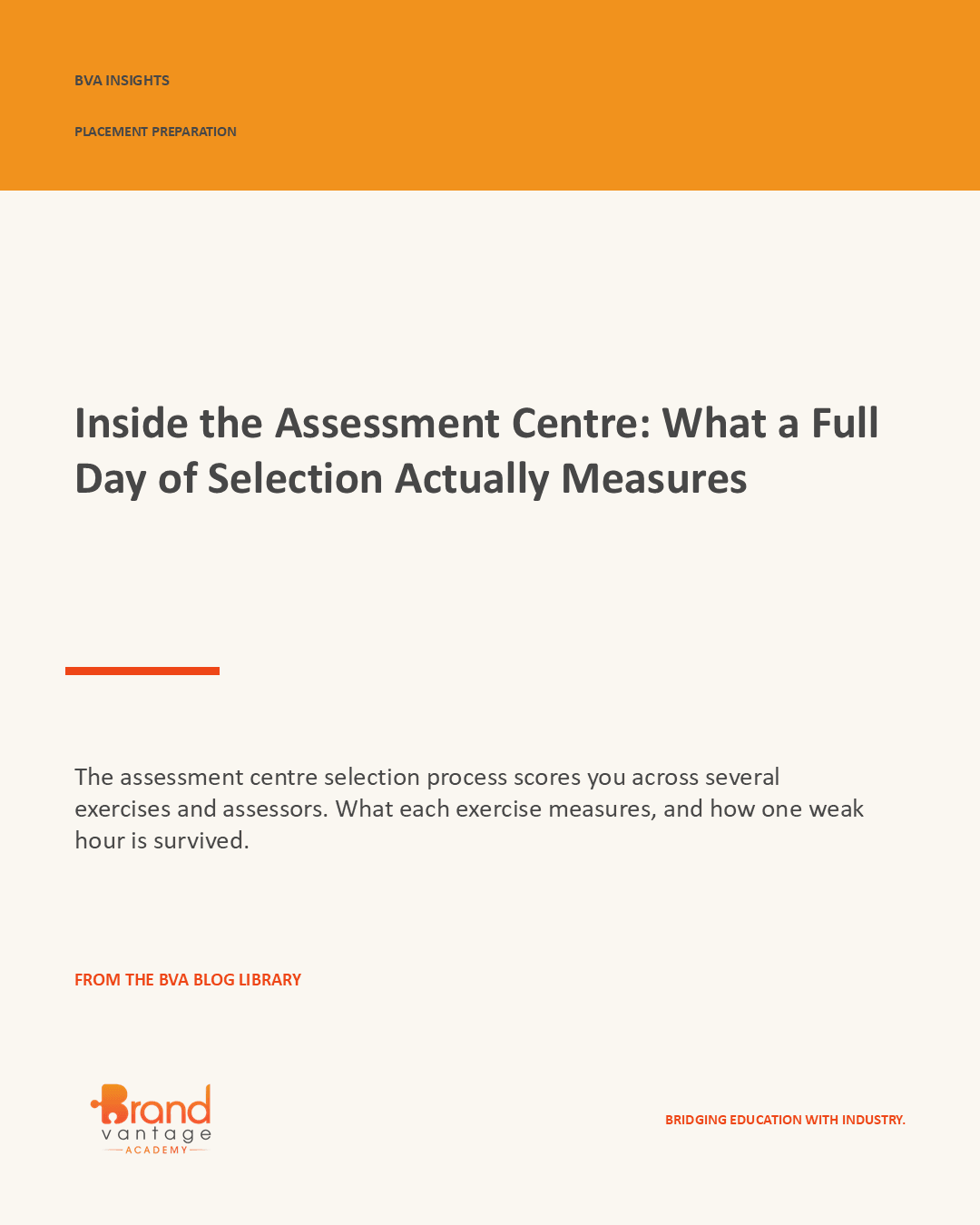 Inside the Assessment Centre: What a Full Day of Selection Actually Measures