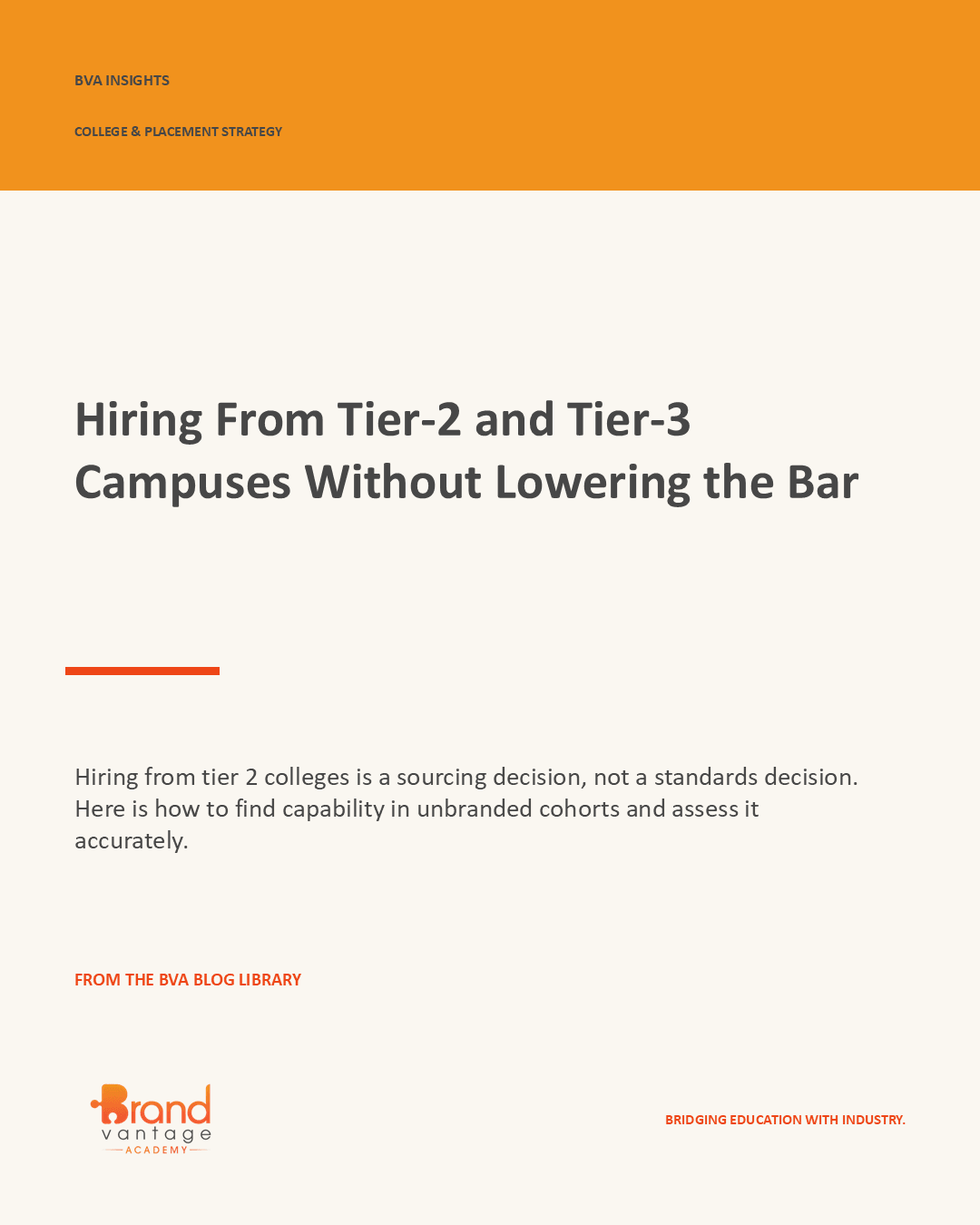 Hiring From Tier-2 and Tier-3 Campuses Without Lowering the Bar