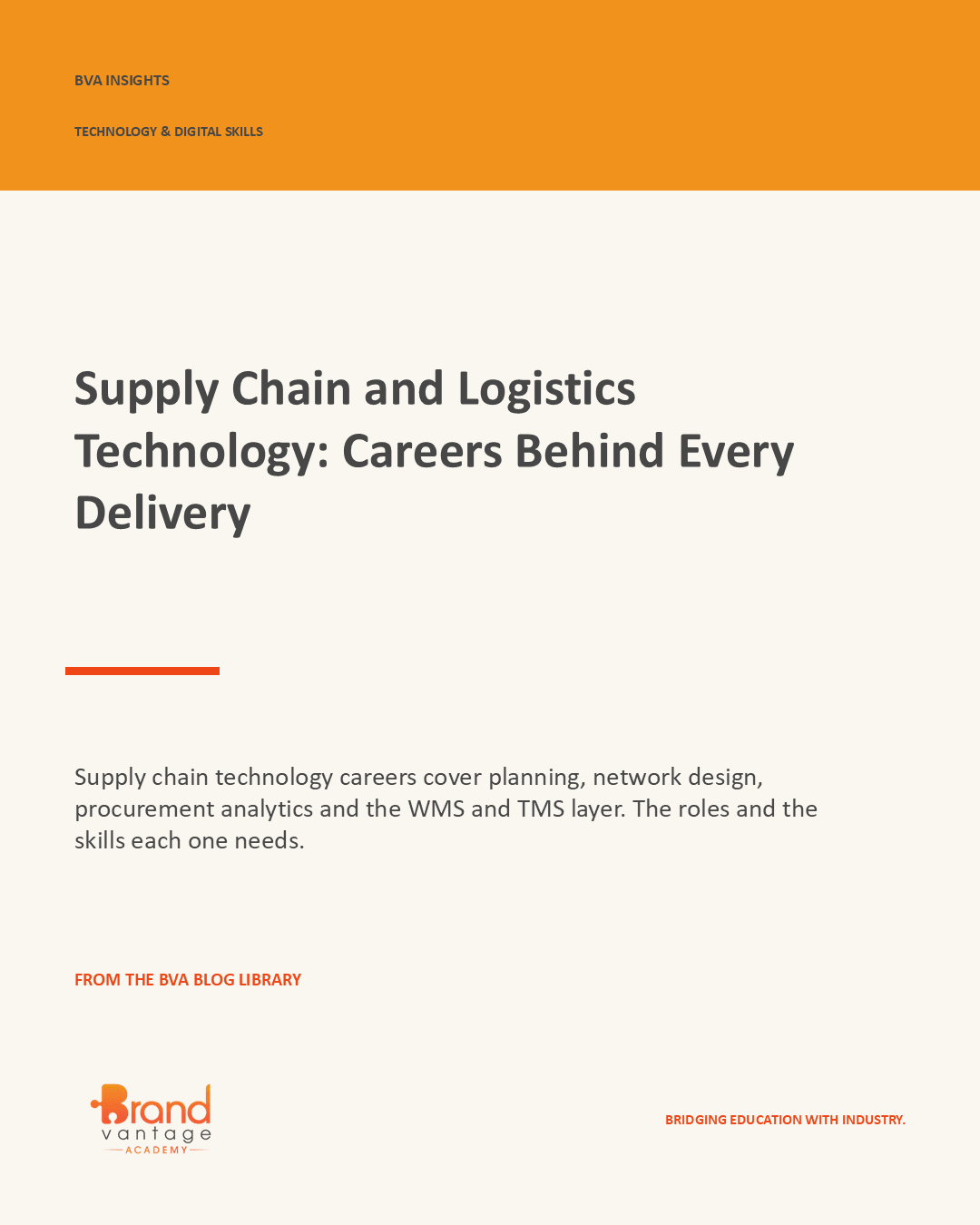 Supply Chain and Logistics Technology: Careers Behind Every Delivery
