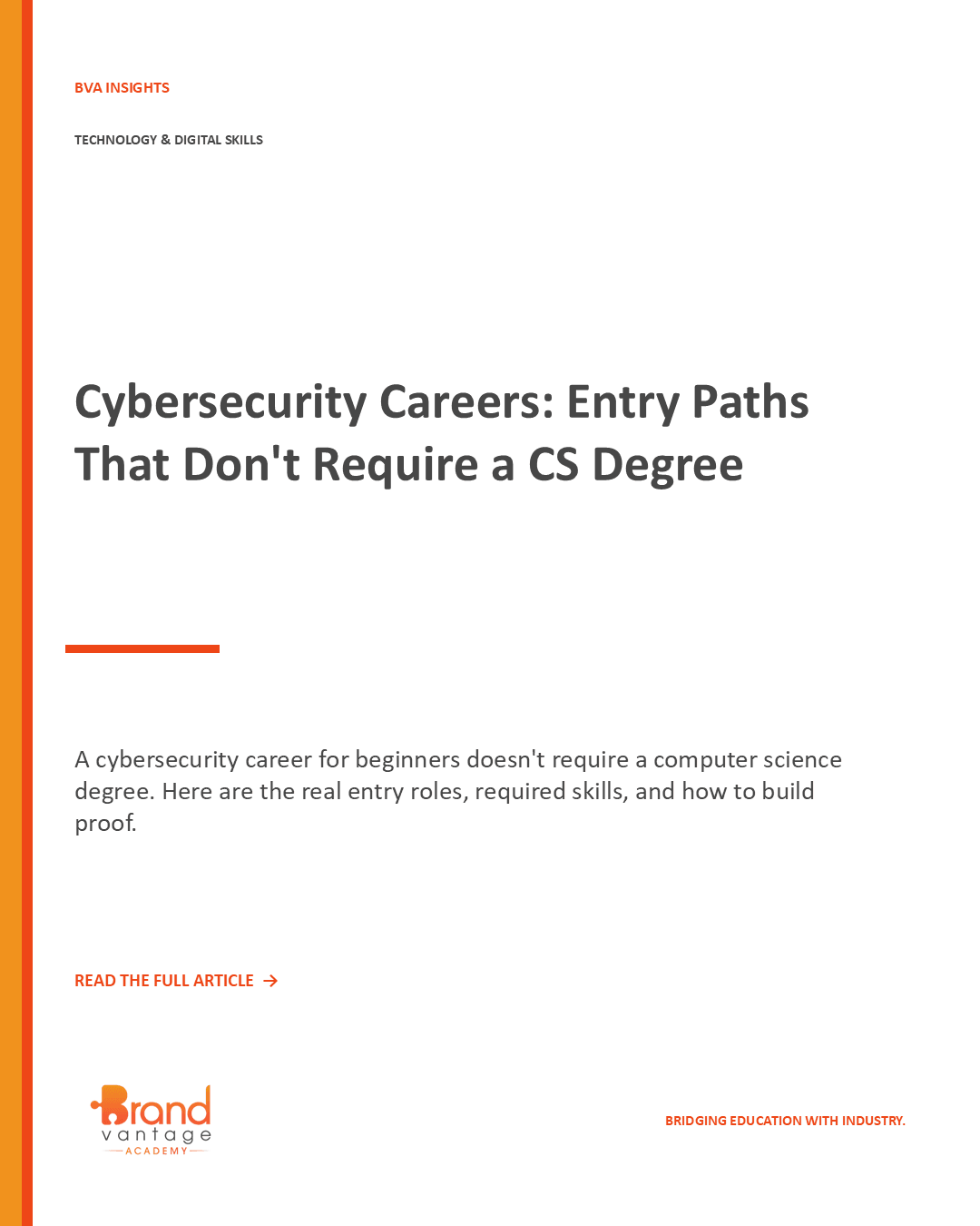 Cybersecurity Careers: Entry Paths That Don’t Require a CS Degree