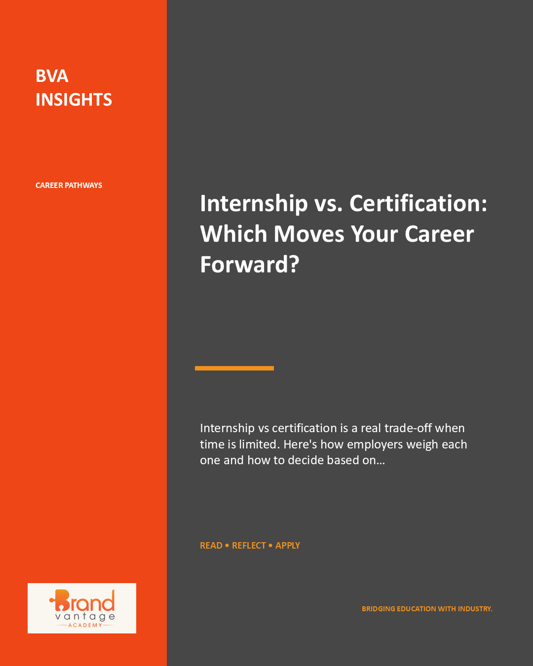 Internship vs. Certification: Which Moves Your Career Forward?