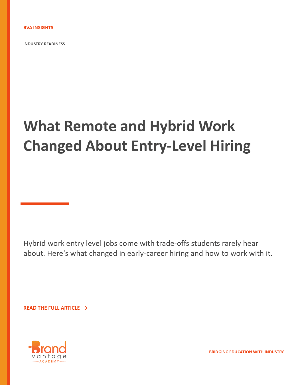 What Remote and Hybrid Work Changed About Entry-Level Hiring