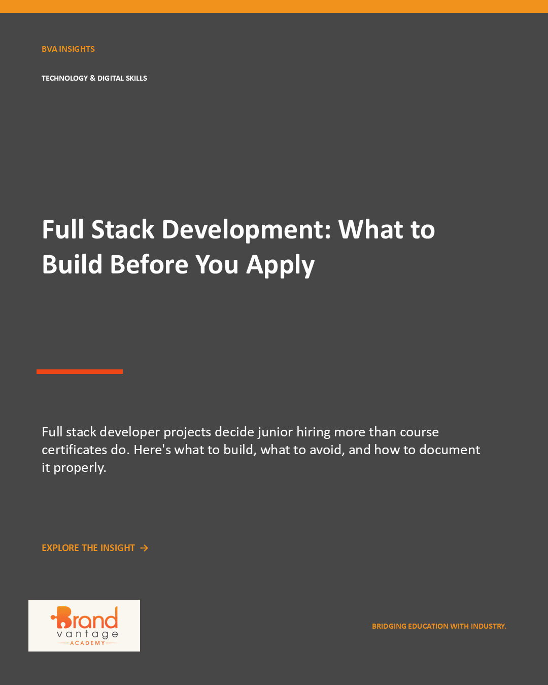 Full Stack Development: What to Build Before You Apply