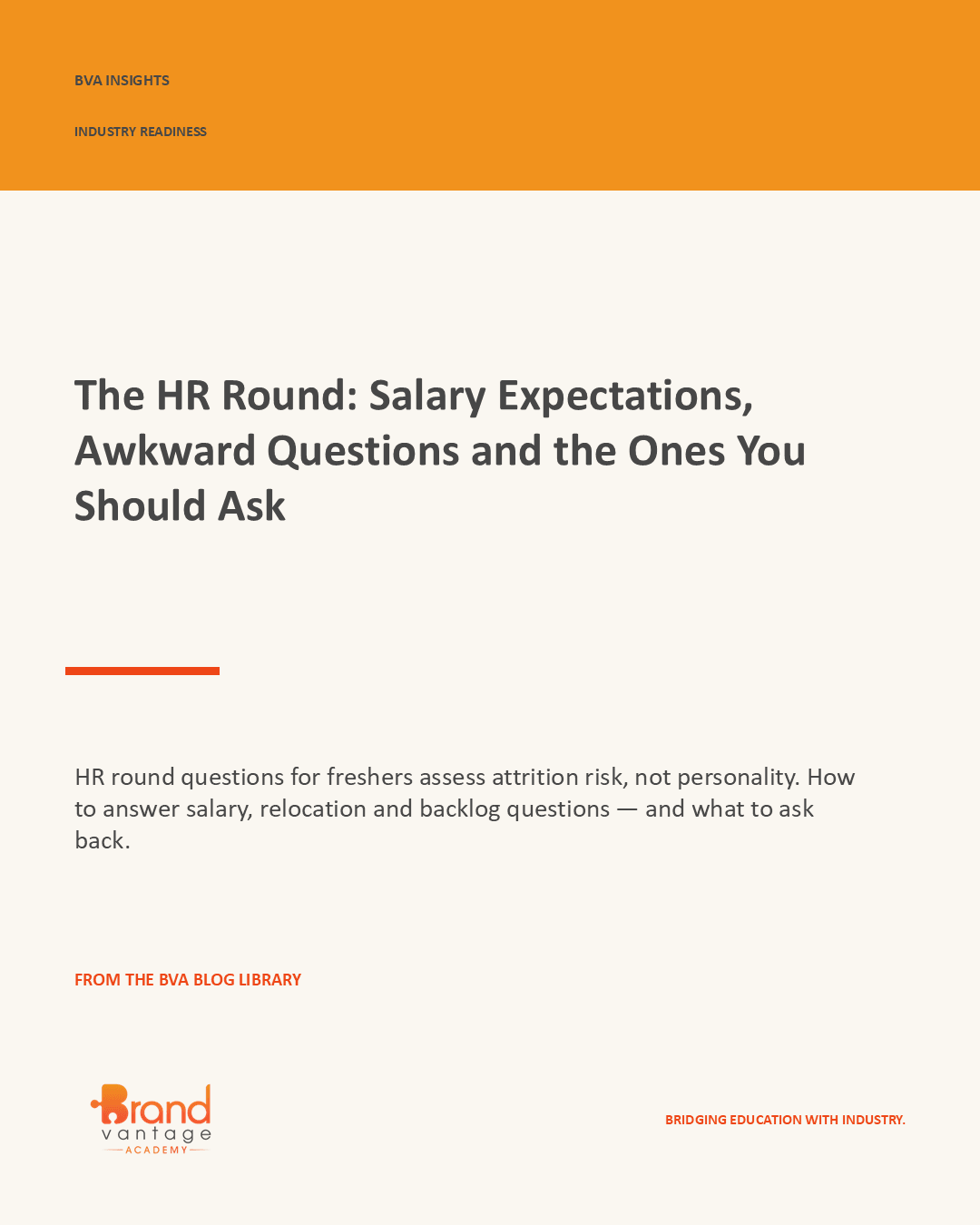 The HR Round: Salary Expectations, Awkward Questions and the Ones You Should Ask