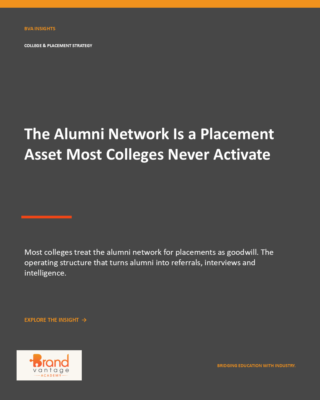 The Alumni Network Is a Placement Asset Most Colleges Never Activate
