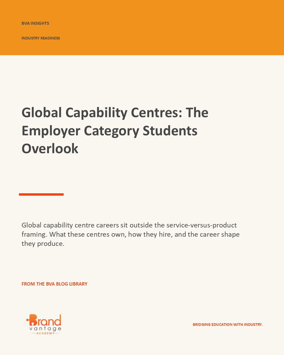 Global Capability Centres: The Employer Category Students Overlook
